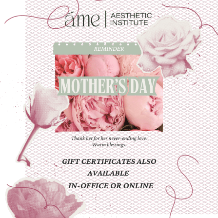 Mother's Day gift certificates promotion with roses.